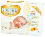 Подгузники, Huggies (Хаггис) до 5 кг №27 элит софт