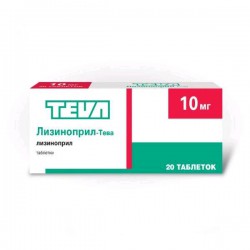 Лизиноприл-Тева табл. 10 мг 20 шт.